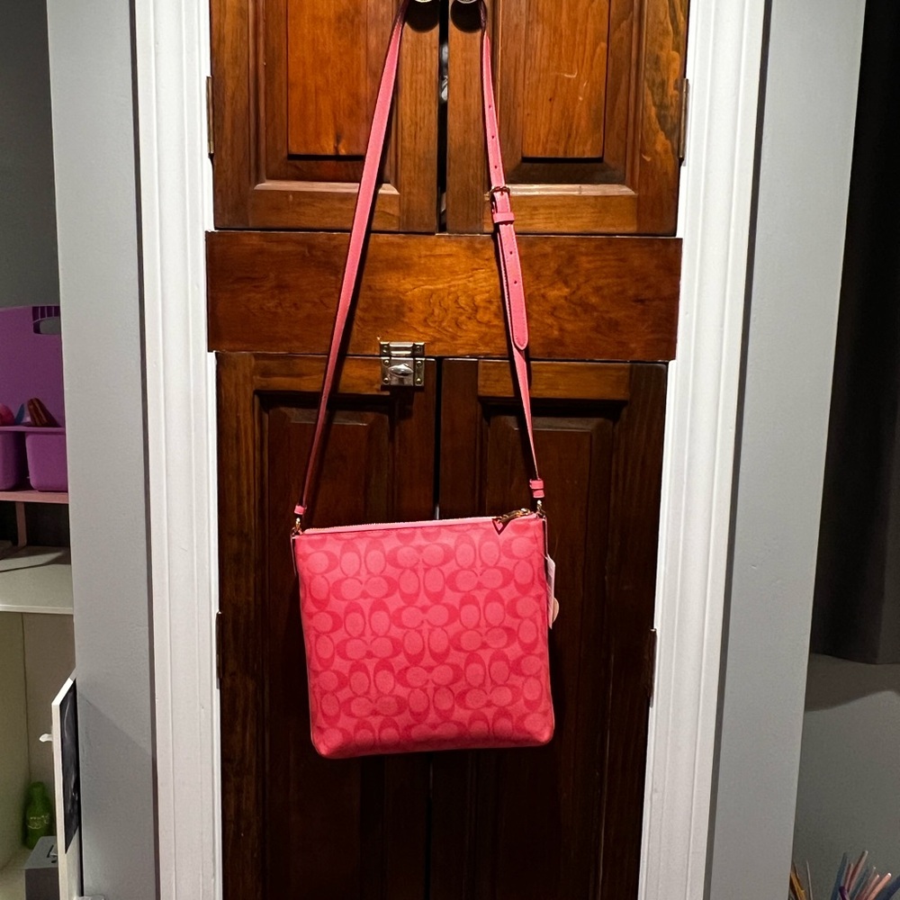 Coach Pink Crossbody Bag - Picture 2 of 16